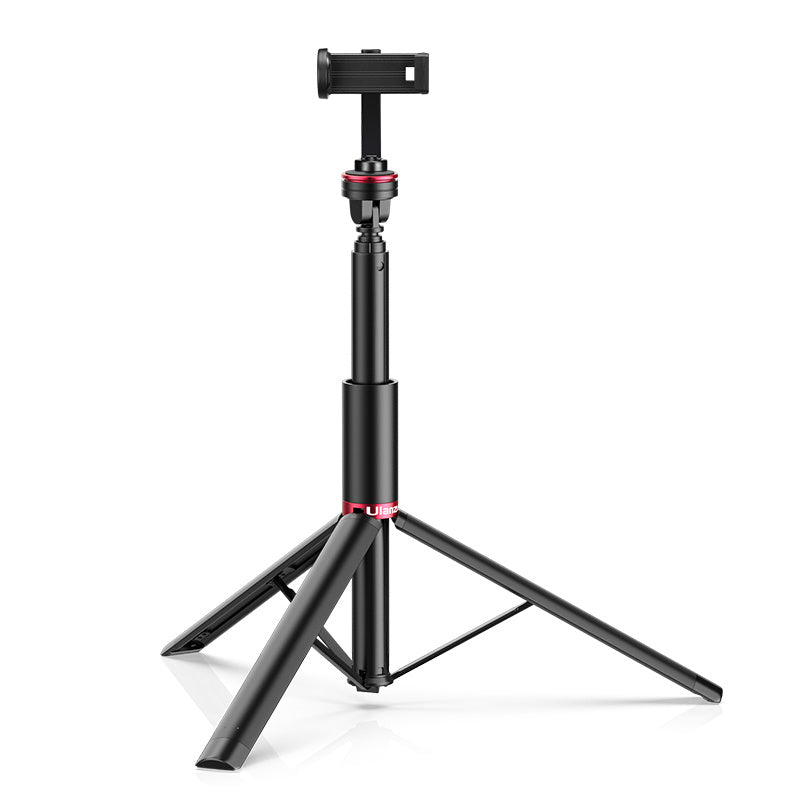 MT-54 Metal Portable Light Stand with Phone Holder Mount Tripod Monopod for Led Video Light Camera Smartphone Projector