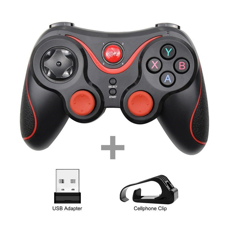 T3 X3 Wireless Joystick Gamepad PC Game Controller Support Bluetooth BT3.0 Joystick For Mobile Phone Tablet TV Box Holder