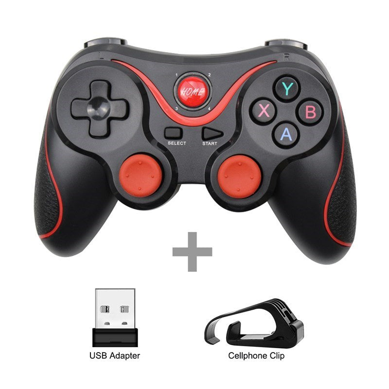 T3 X3 Wireless Joystick Gamepad PC Game Controller Support Bluetooth BT3.0 Joystick For Mobile Phone Tablet TV Box Holder