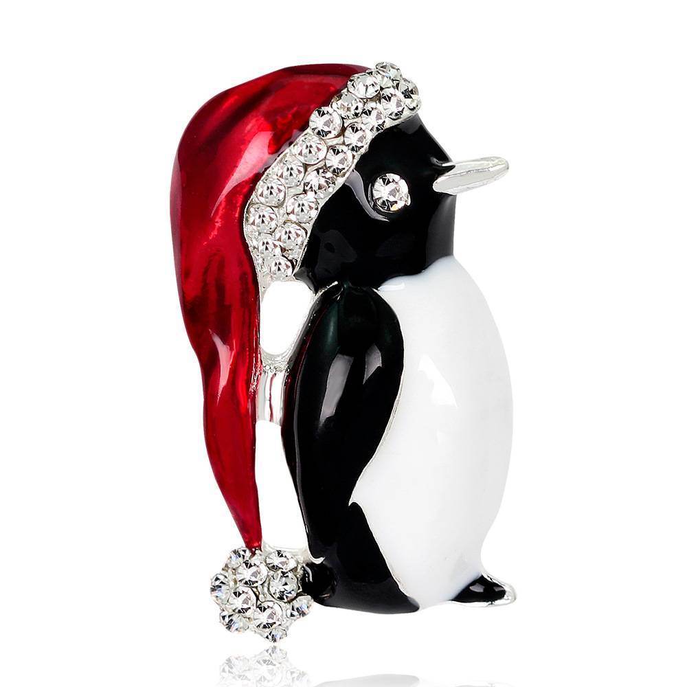 European And American Hot New Brooch Cute Christmas Little Penguin Brooch