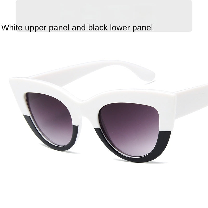 fashion cat's eye sunglasses Fashion women's large frame sunglasses Fast selling cross-border sunglasses