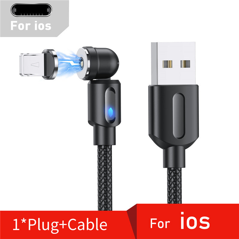 Rotate Magnetic Cable USB Type C Fast Charging Cable For iPhone 11 12 Xiaomi Magnet Charge Micro USB Cable Phone Cord