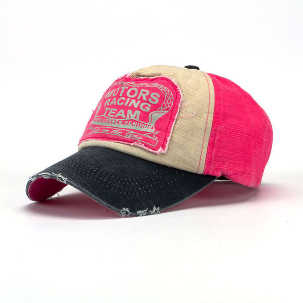 Classic patch color matching baseball cap coating men and women fashion outdoor sunshade hat