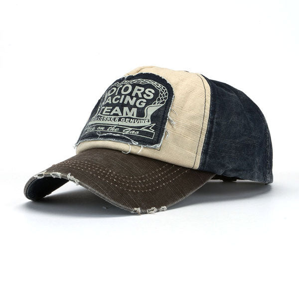 Classic patch color matching baseball cap coating men and women fashion outdoor sunshade hat