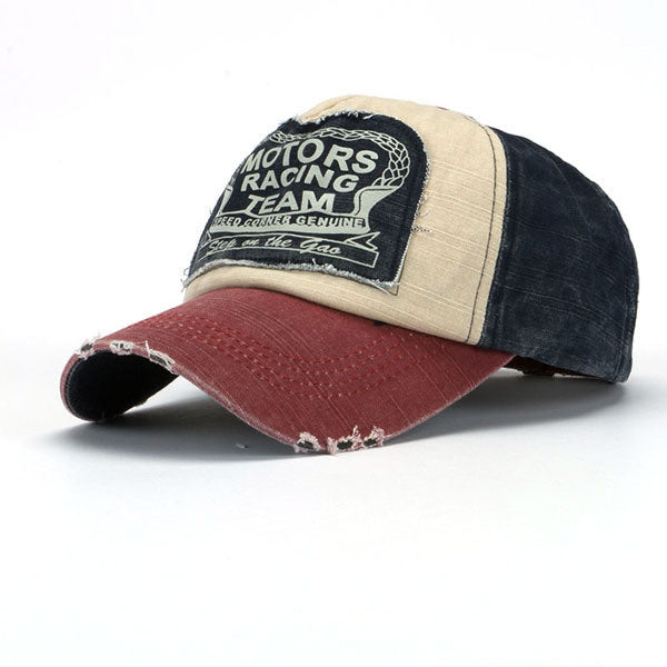 Classic patch color matching baseball cap coating men and women fashion outdoor sunshade hat