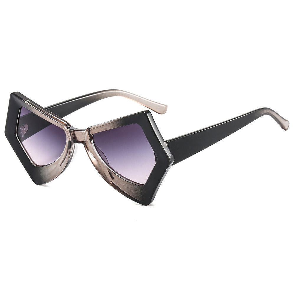 big box butterfly cat's eye women's cross-border sunglasses Fashion personality show ins sunglasses