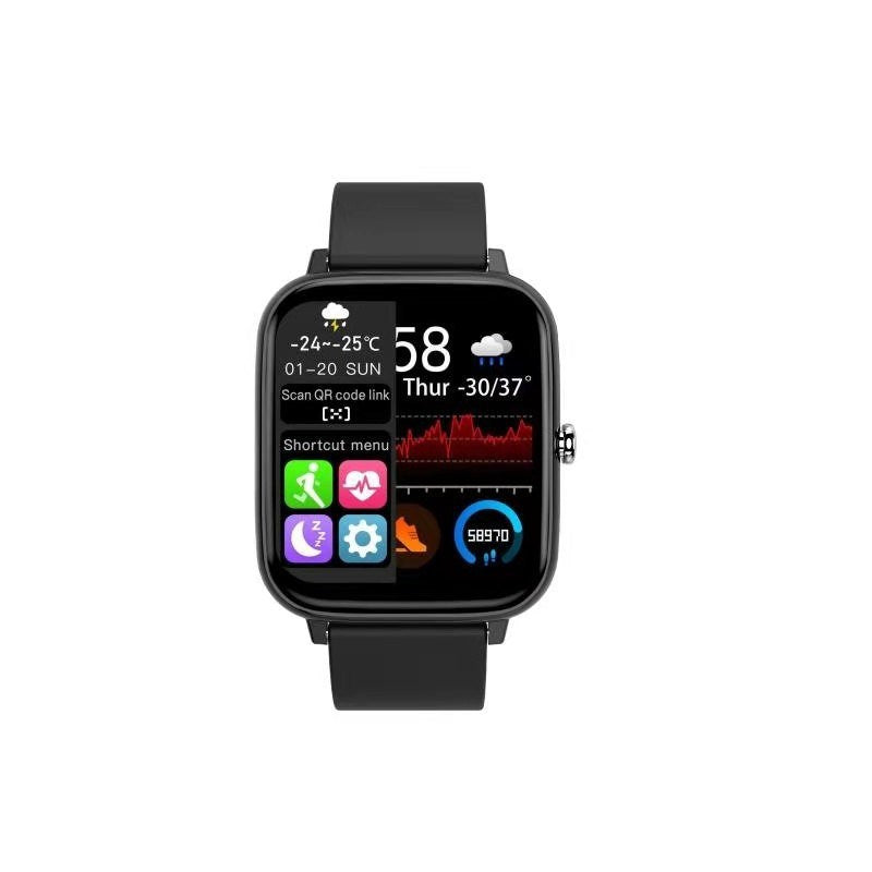 P6 smart watch Bluetooth call sound Heart rate Blood pressure Blood oxygen monitoring Custom wallpaper Multiple sports modes