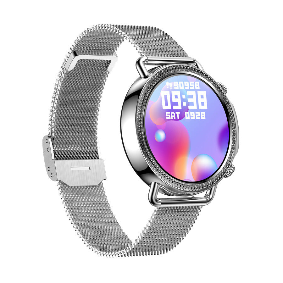 V25 women's smart watch full circle full touch temperature monitoring custom push dial