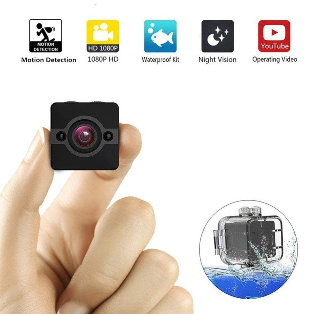 SQ12 HD Waterproof Mini Camera 1080P Infrared Night Video Recorder Sport Digital Camera Support TF Card built in 32GB