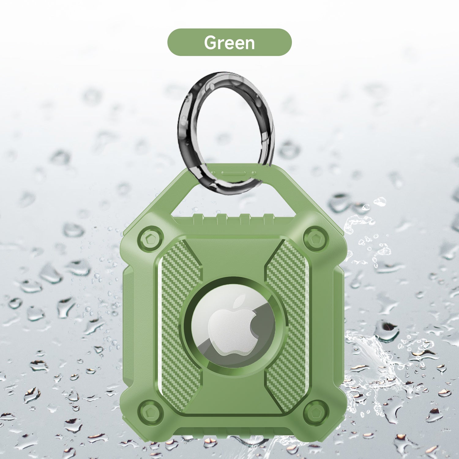 Waterproof Airtag Keychain Holder Case; Screw Full Cover Compatible For Apple Air Tag Tracker Key Ring Anti-Scratch Anti-Lost Cover