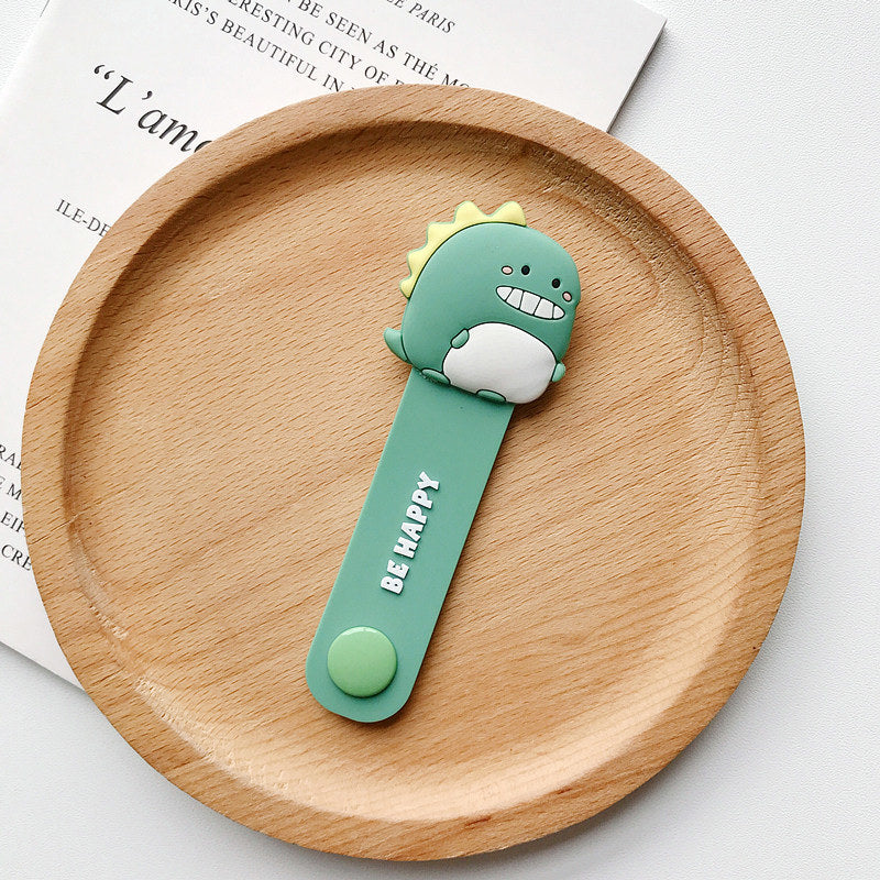 13 Pack Reusable Cable Ties; Cute Cartoon Animal Headphone Wire Ties; Fruit Shape Headphone Cord Winder; USB Cable Manager