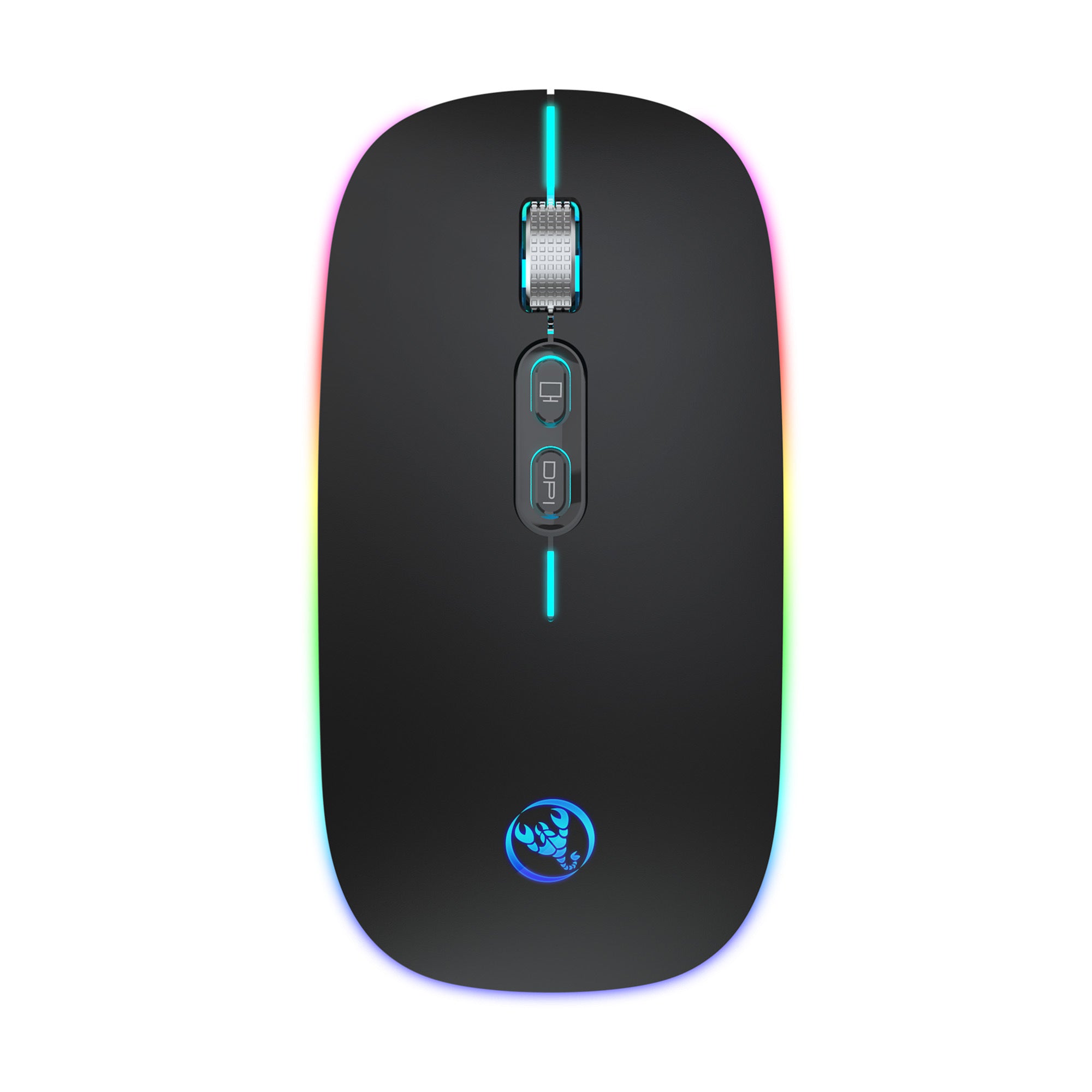 Wireless Mouse For Laptop; Rechargeable Mouse 2.4G USB Optical Wireless Mouse; LED Slim Wireless Mouse For Laptop; PC; Mac OS ; For Android ; Windows