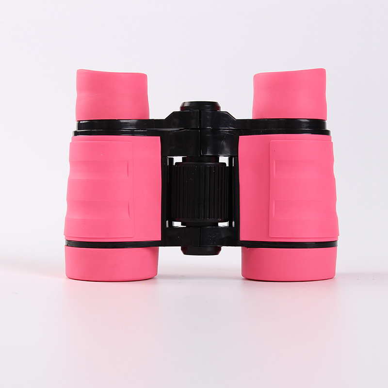 4*30mm Kids Telescope Colorful Rubber Handle Anti-slip Kids Toy; Dual-body Telescope