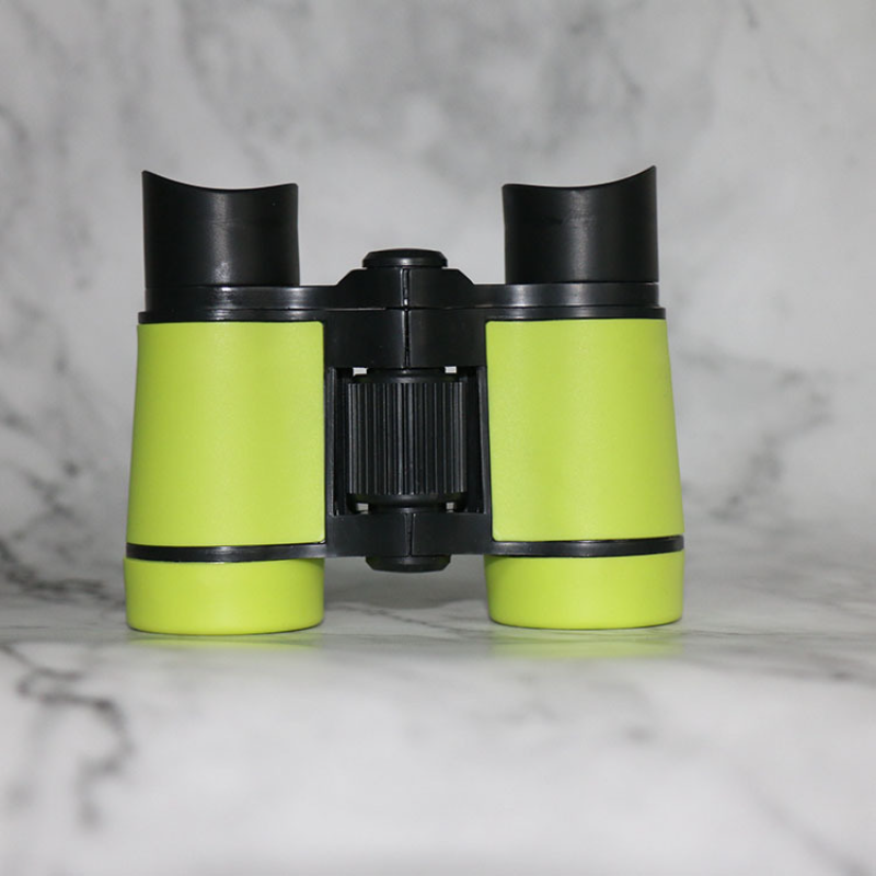 4*30mm Kids Telescope Colorful Rubber Handle Anti-slip Kids Toy; Dual-body Telescope