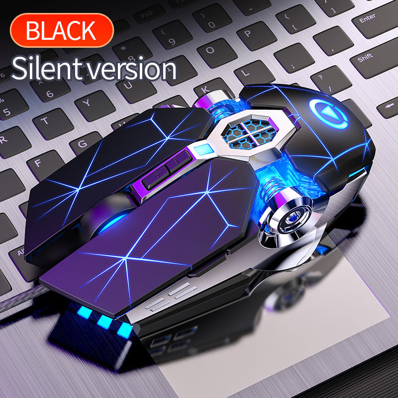 Gaming Mouse ; Silent Sound Mouse Macro ; Breathing Lights LED Optical Mouse For PC Laptop