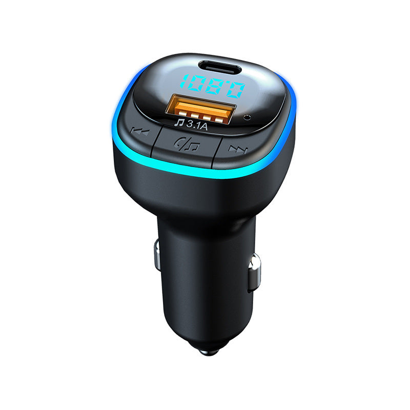 25W FM Transmitter C33 Car Hands-free Wireless 5.0 Car Charger Type C USB Car Kit Bluetooth MP3 Player Audio Receiver USB Fast Charger