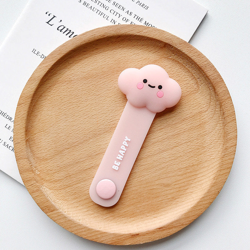 13 Pack Reusable Cable Ties; Cute Cartoon Animal Headphone Wire Ties; Fruit Shape Headphone Cord Winder; USB Cable Manager