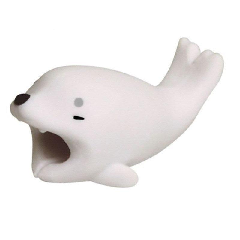 1 Pack Cute Bite Cartoon Animal Cable Protector Cord Wire Protection Mini Cover Charging Cable Winder High Quality Protector New