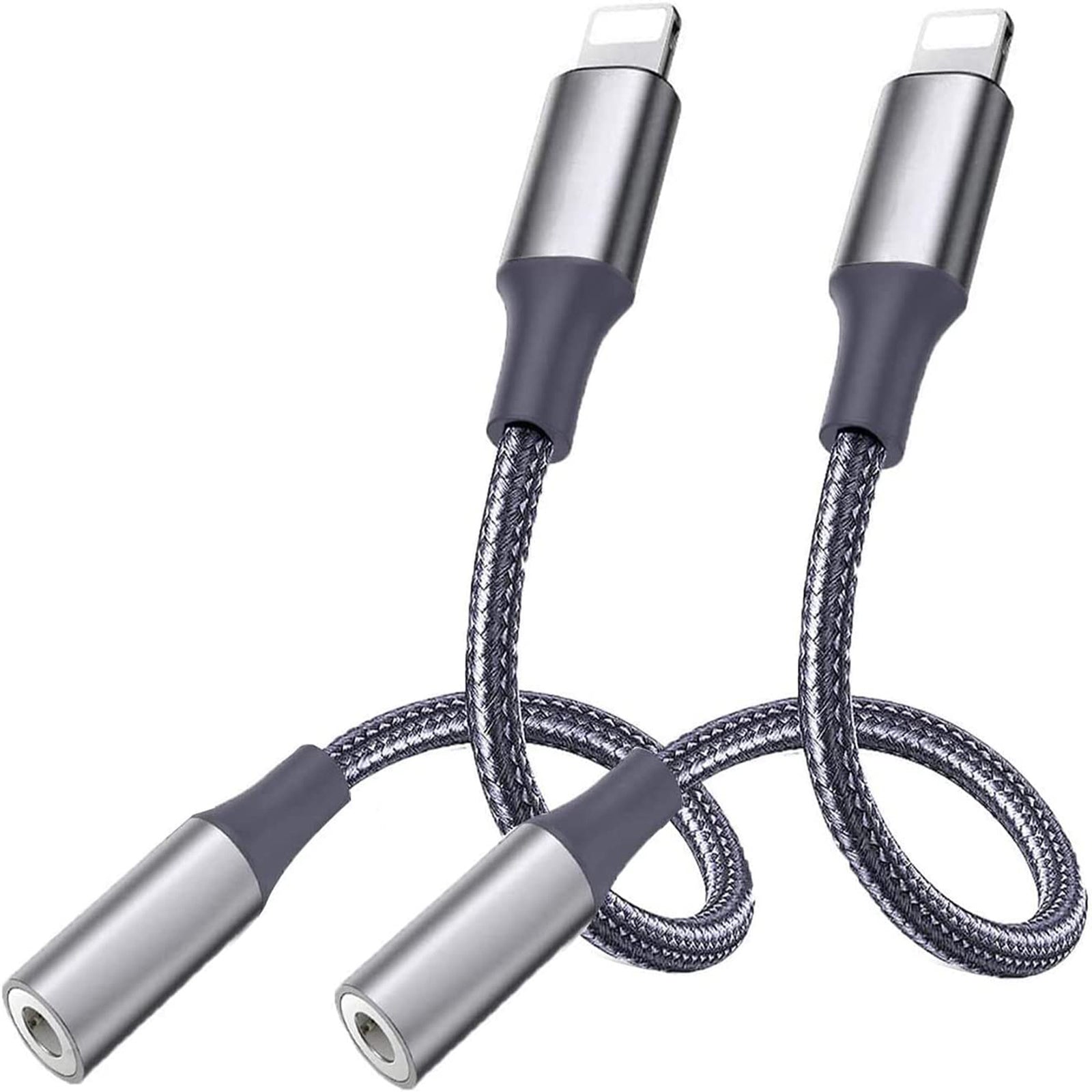 2 Packs 3.5mm Headphones Adapter; For Iphone Cabel To 3.5mm Earphones/Headphones Jack Aux Audio Adapter Dongle For IPhone 14/13/12/11 Pro Max/Mini/XS/XR/X/8/7/6Plus/SE; Support All IOS
