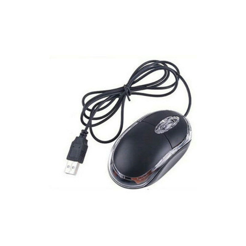 Wired USB Optical Mouse PC Laptop Scroll Wheel Mouse With LED Light