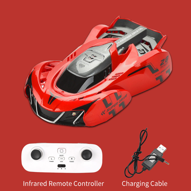 Wall Climbing Remote Control Car Dual Mode 360° Rotating RC Stunt Cars With Headlight Rechargeable Toys For Boys Christmas Birthday Gift For 4 5 6 7 8