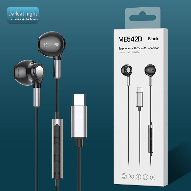 ME510 In-Ear Wired Headphones; Magnetic Noise Canceling For 3.5mm / Type-C Headphone Jack