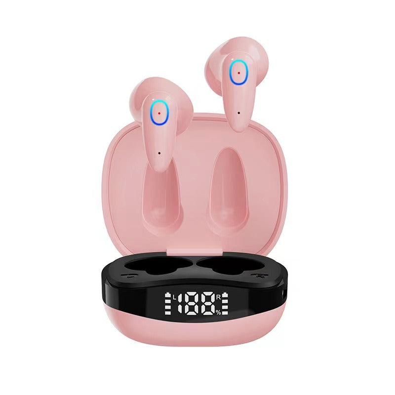 New Dual Ear Sports Touch Control Digital Display Earphone Race Game Earphone Christmas Gift For Kids/Children/Men/Adults