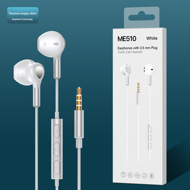 ME510 In-Ear Wired Headphones; Magnetic Noise Canceling For 3.5mm / Type-C Headphone Jack