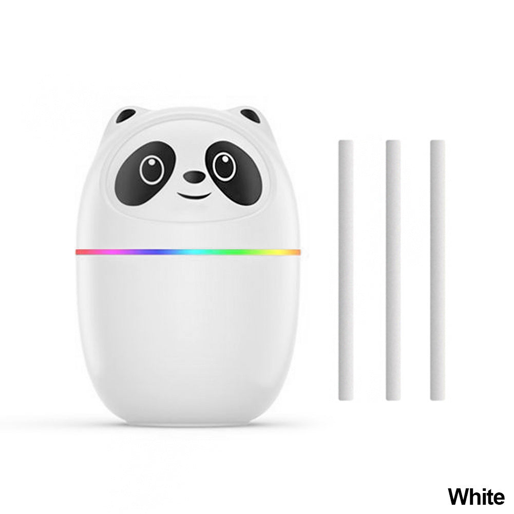 Desktop USB Mini Panda Air Humidifier & 3 Cotton Swabs