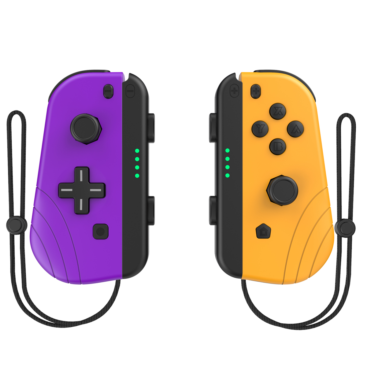 Replacement For Joycon Controllers With Grip Dual Shock Wake-Up Plug And Play; (L/R) Controller Compatible For Nintendo Switch; Including Waking Up Function And NFC For NS