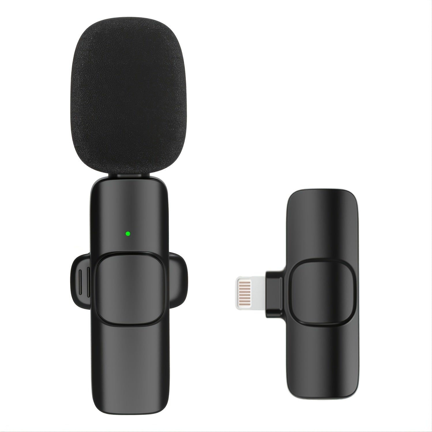 Professional Wireless Lavalier Lapel Microphone For IPhone IPad Plug & Play Lapel Clip-on Mic For YouTube TikTok Interview Live Stream Video Recording Auto-sync