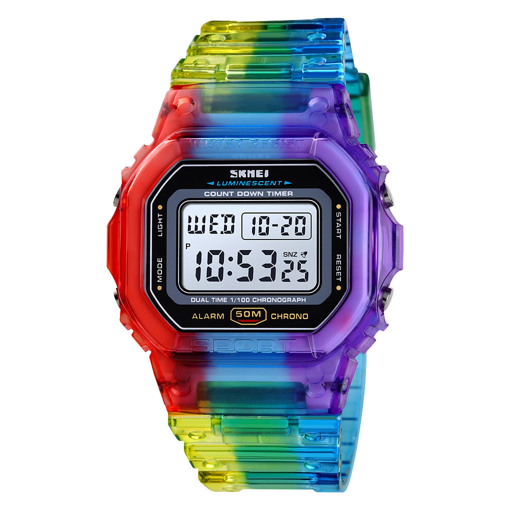 Children's Square Colorful Fashion Electronic Watch