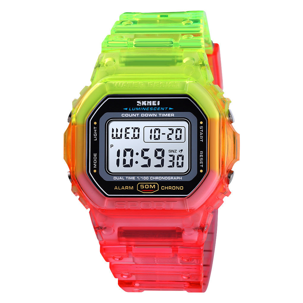 Children's Square Colorful Fashion Electronic Watch