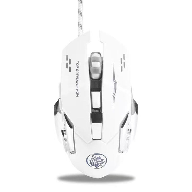 Game Race Mouse Wired USB Mute Mouse With 4 Power-saving Modes