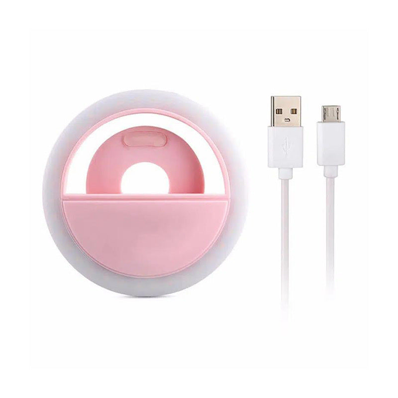 LED Smart Phone Camera Photo Beauty Light; Ring Light Clipped On The Phone; Three Files Lighting Adjustment.