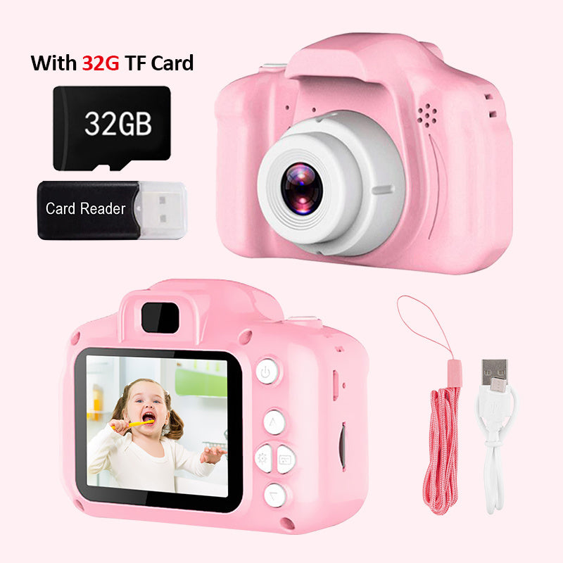 Mini Cartoon Kids Photo Camera 2 Inch HD Screen Children Digital Camera Video Recorder Camcorder Toys For Child Birthday Gift