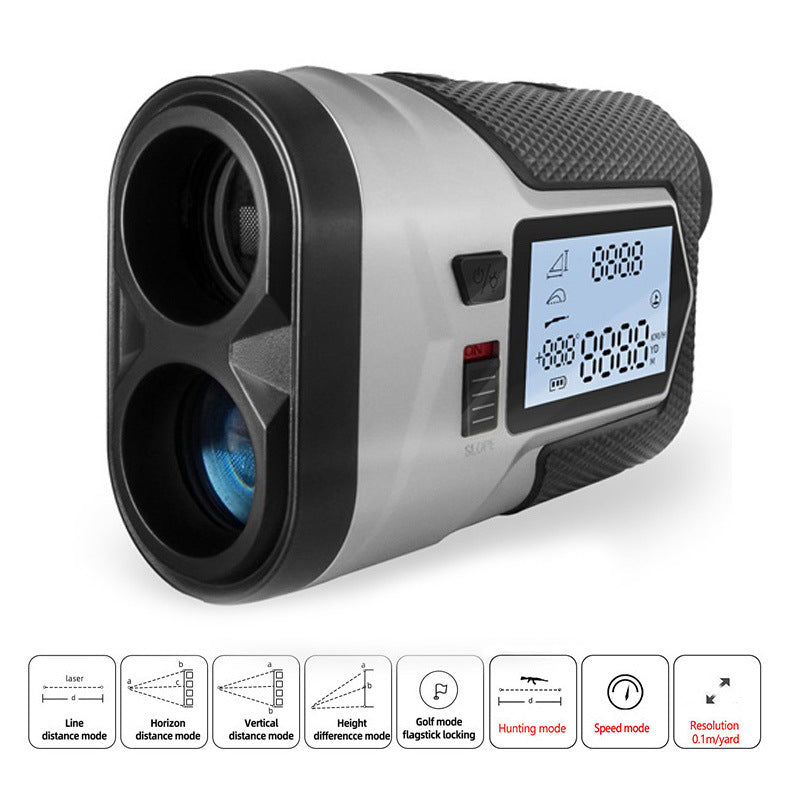 Golf Rangefinder 650m 1000m Hunting Telescope Golf Slope Adjusted Mode Flag-Lock Sport Laser Distance Meter