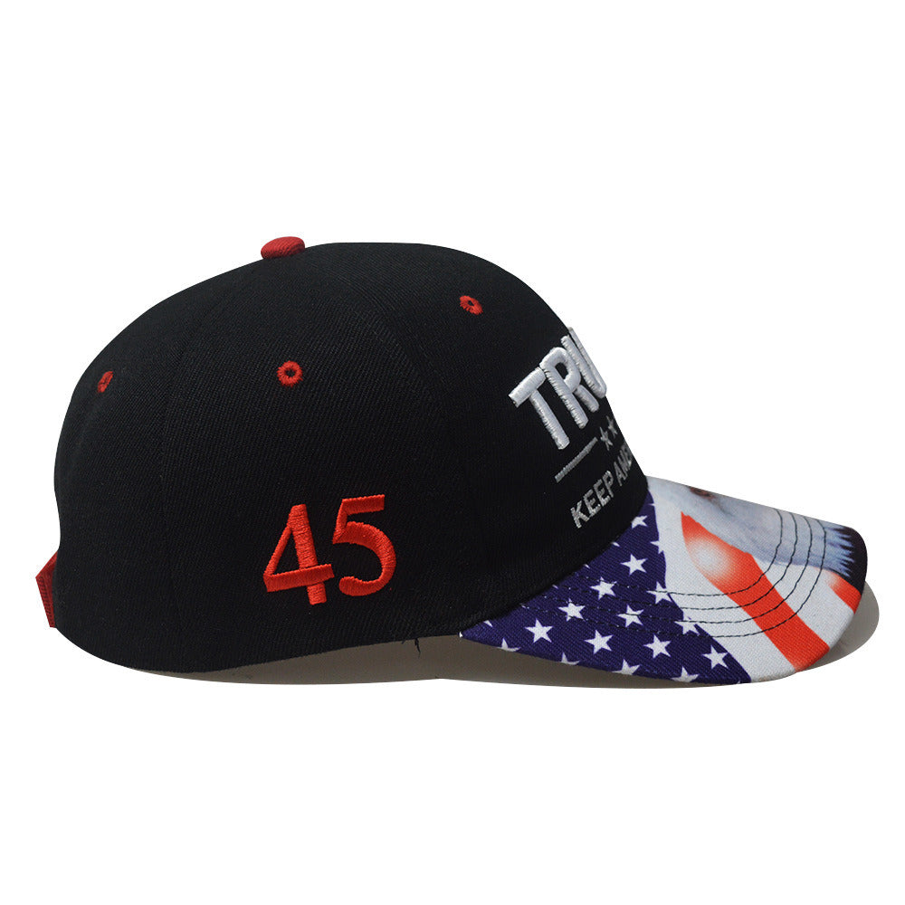 Trump same baseball cap US general election spot USA eagle Trump hat