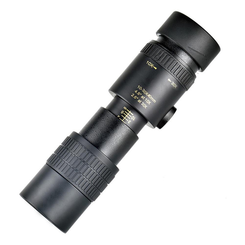 4K 10-300X40MM Super Telephoto Monocular Telescope Zoom Monocular Binoculars Pocket Telescope for Smartphone Take Picture