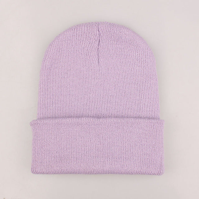 2021 Winter Hats for Woman New Beanies Knitted Solid Cute Hat Girls Autumn Female Beanie Caps Warmer Bonnet Ladies Casual Cap