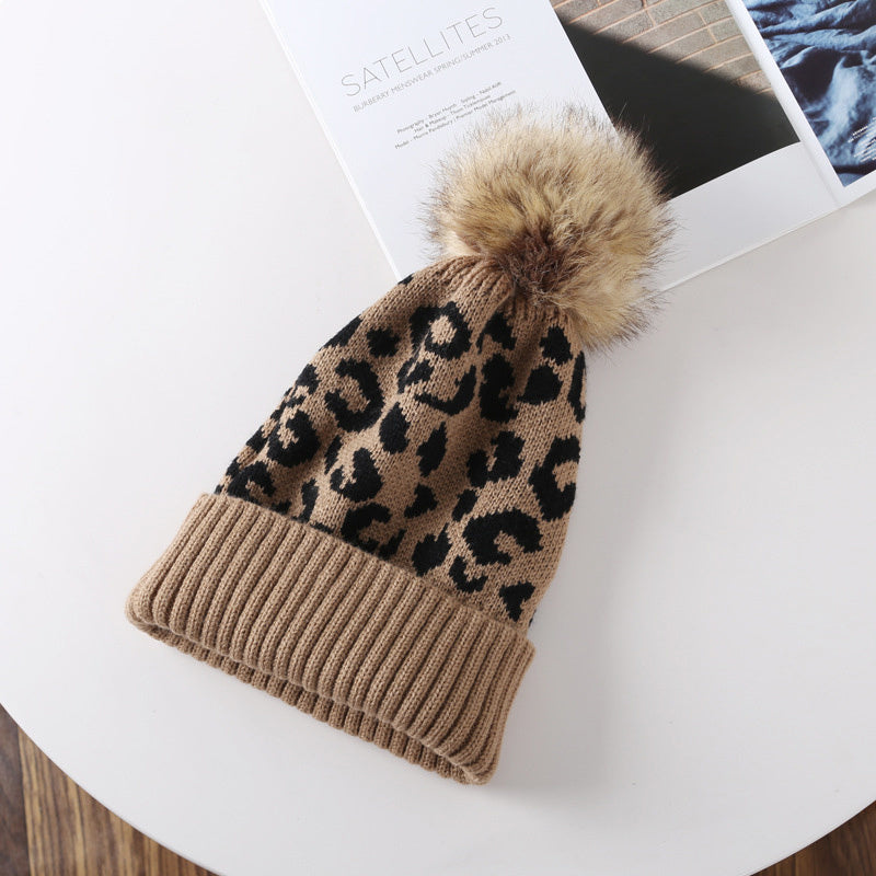 Knitted Hats For Men Women Autumn Winter Beanie Hats Outdoor Winter Hat Thicken Warm Caps Boy Girls Trendy Pom Pom Hat