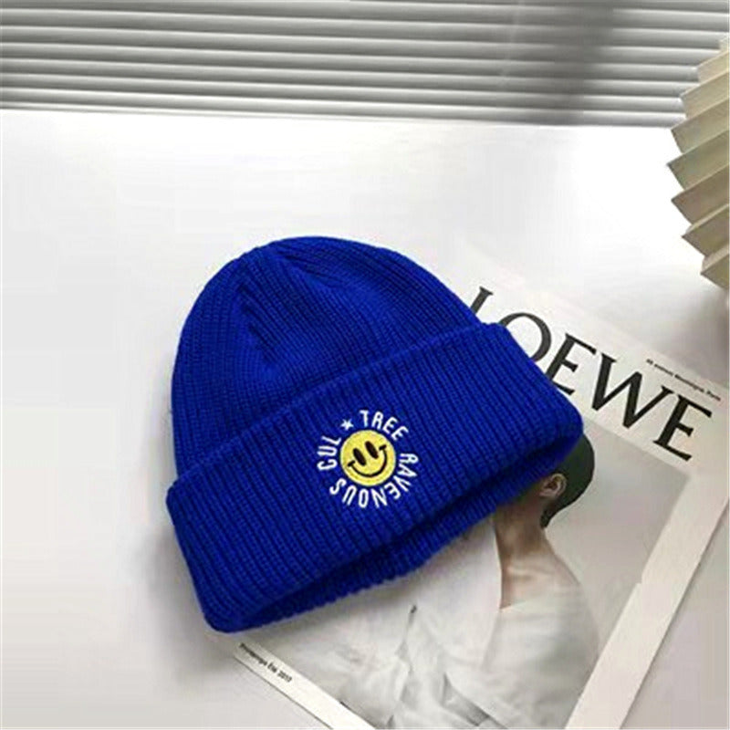 Simple Multi Color Big C Letter Winter Hat Women Winter Unisex Beanie Cap Outdoor Thick Warm Hip hop Sport Ski Knitted Hats