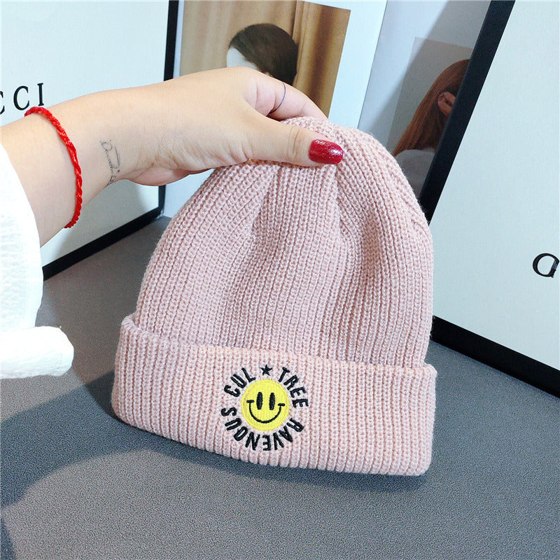 Simple Multi Color Big C Letter Winter Hat Women Winter Unisex Beanie Cap Outdoor Thick Warm Hip hop Sport Ski Knitted Hats