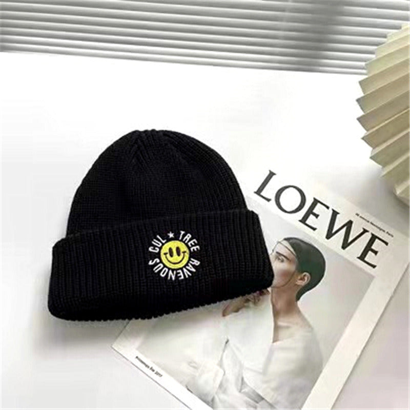 Simple Multi Color Big C Letter Winter Hat Women Winter Unisex Beanie Cap Outdoor Thick Warm Hip hop Sport Ski Knitted Hats