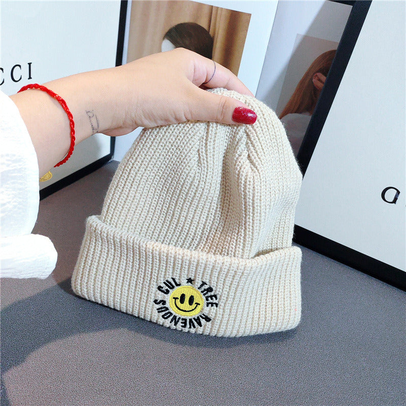 Simple Multi Color Big C Letter Winter Hat Women Winter Unisex Beanie Cap Outdoor Thick Warm Hip hop Sport Ski Knitted Hats