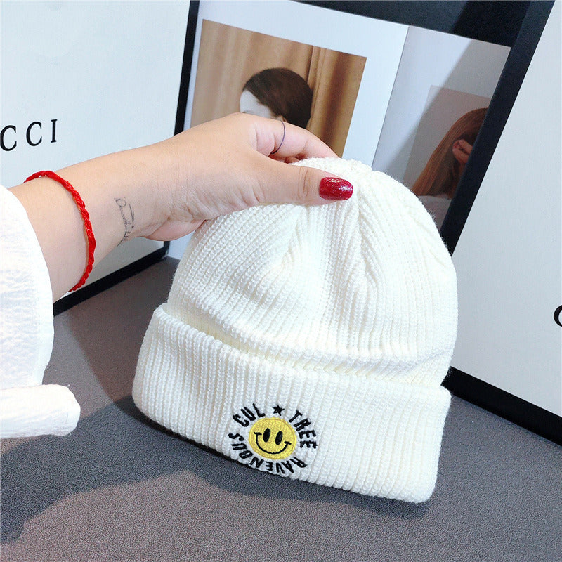 Simple Multi Color Big C Letter Winter Hat Women Winter Unisex Beanie Cap Outdoor Thick Warm Hip hop Sport Ski Knitted Hats