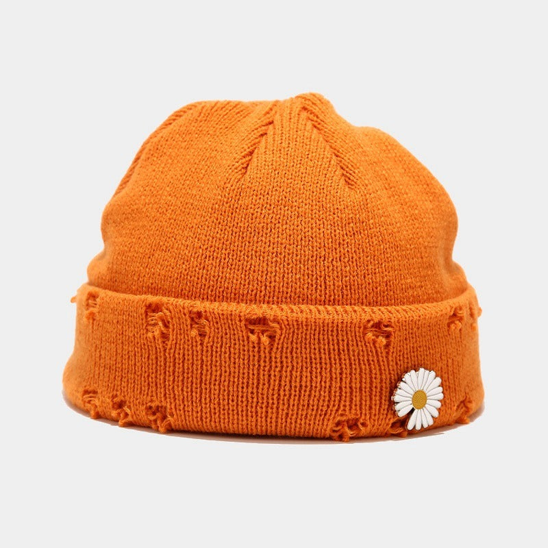 Winter Harajuku y2k Beanies Knitted Hat Women Fashion Warm Thick Gorro Men Hip Hop Pin Hole Skullcap Short Hat Unisex Basic Cap