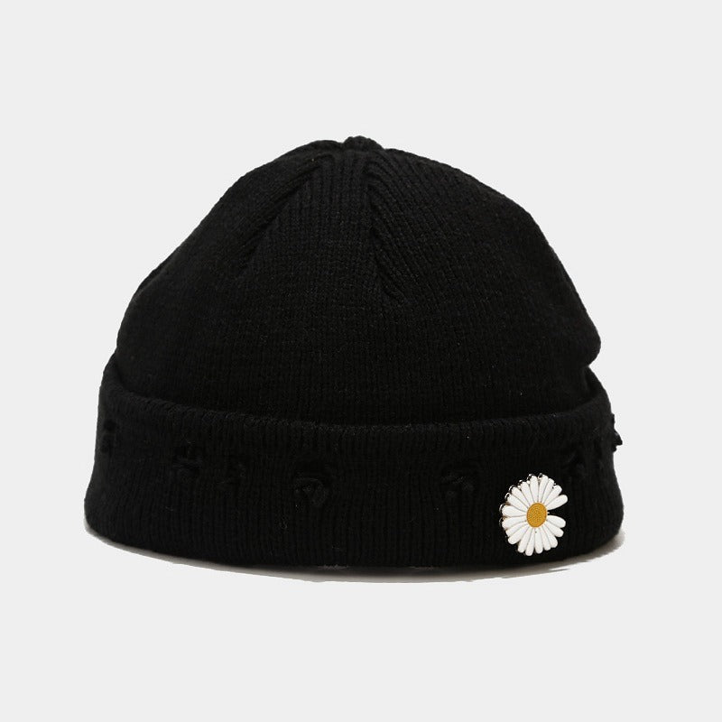 Winter Harajuku y2k Beanies Knitted Hat Women Fashion Warm Thick Gorro Men Hip Hop Pin Hole Skullcap Short Hat Unisex Basic Cap