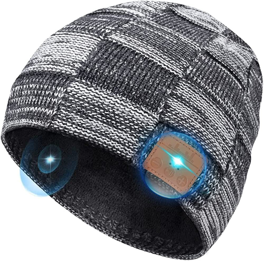 Bluetooth Beanie Gifts for Men Bluetooth Hat; Christmas Stocking Stuffers Electronic Tech Gifts for Women Teens