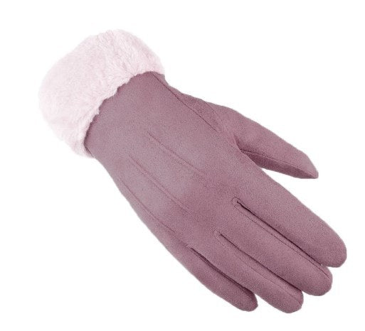 2021 New Fashion Women Gloves Autumn Winter Cute Furry Warm Mitts Full Finger Mittens Women Outdoor Sport Female Gloves Screen